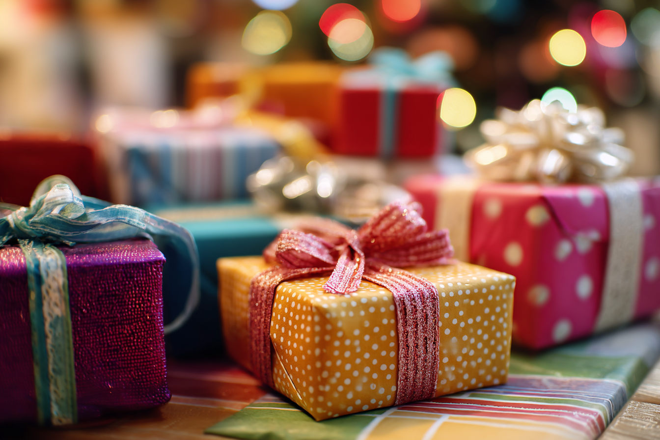 Geschenke auf einem Tisch | Quelle: Midjourney