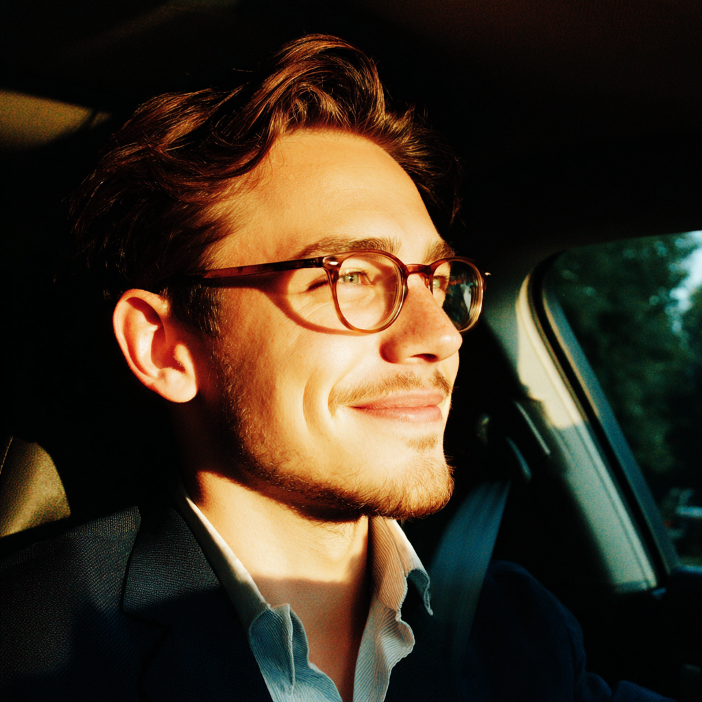 Ein Mann am Steuer eines Autos | Quelle: Midjourney