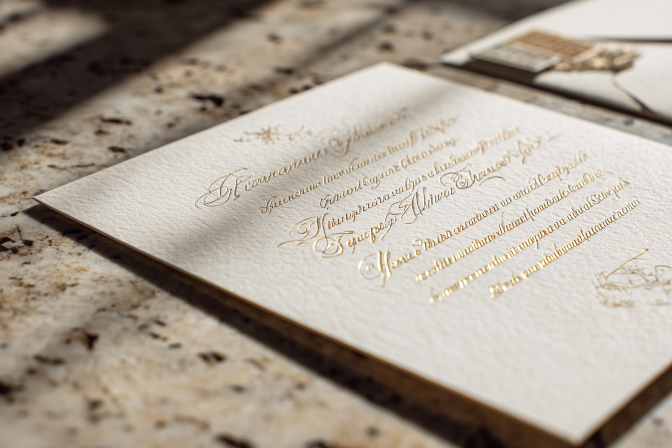 Eine Hochzeitskarte | Quelle: Midjourney