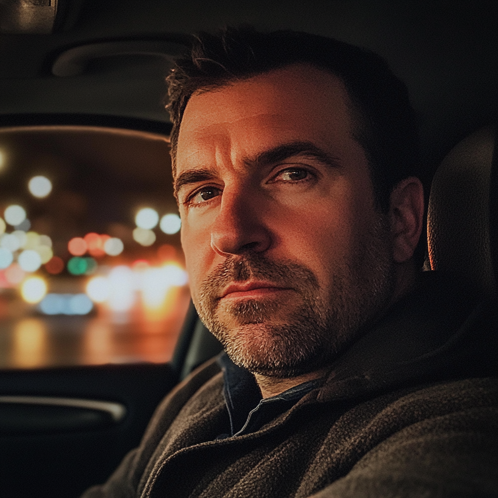 Ein Mann am Steuer eines Autos | Quelle: Midjourney