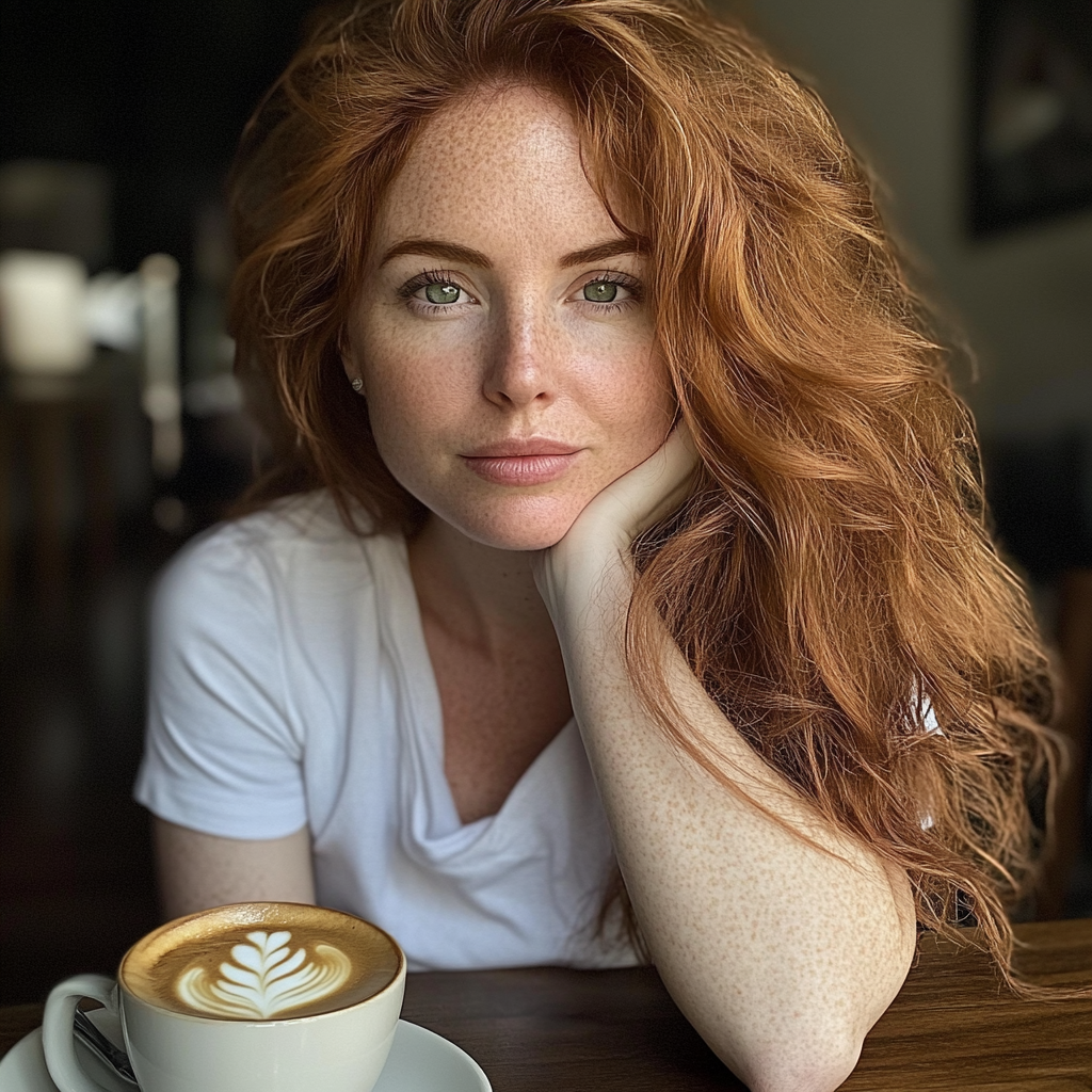 Eine Frau mit einer Tasse Kaffee | Quelle: Midjourney