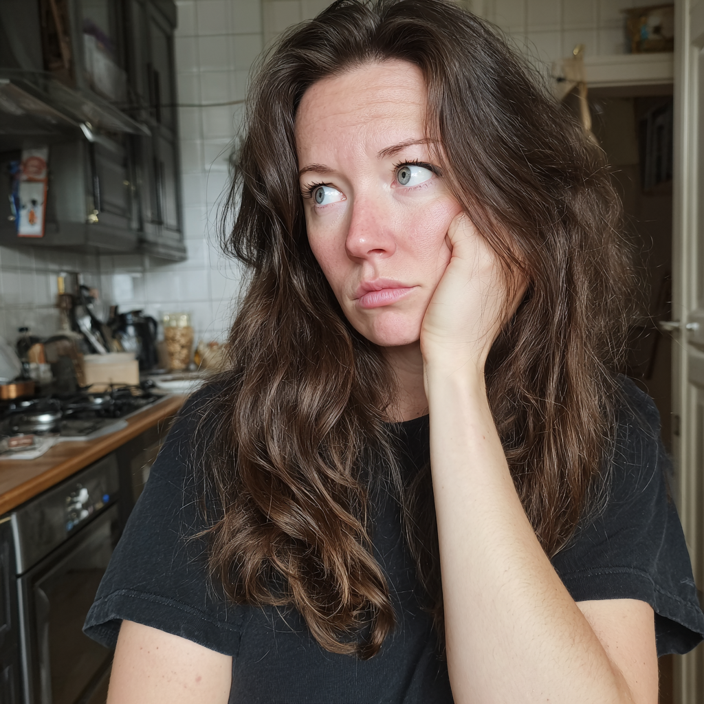 Eine Frau, die in einer Küche steht | Quelle: Midjourney