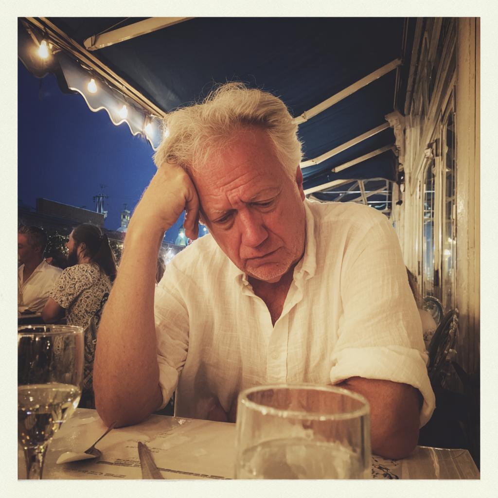 Ein verärgerter älterer Mann | Quelle: Midjourney