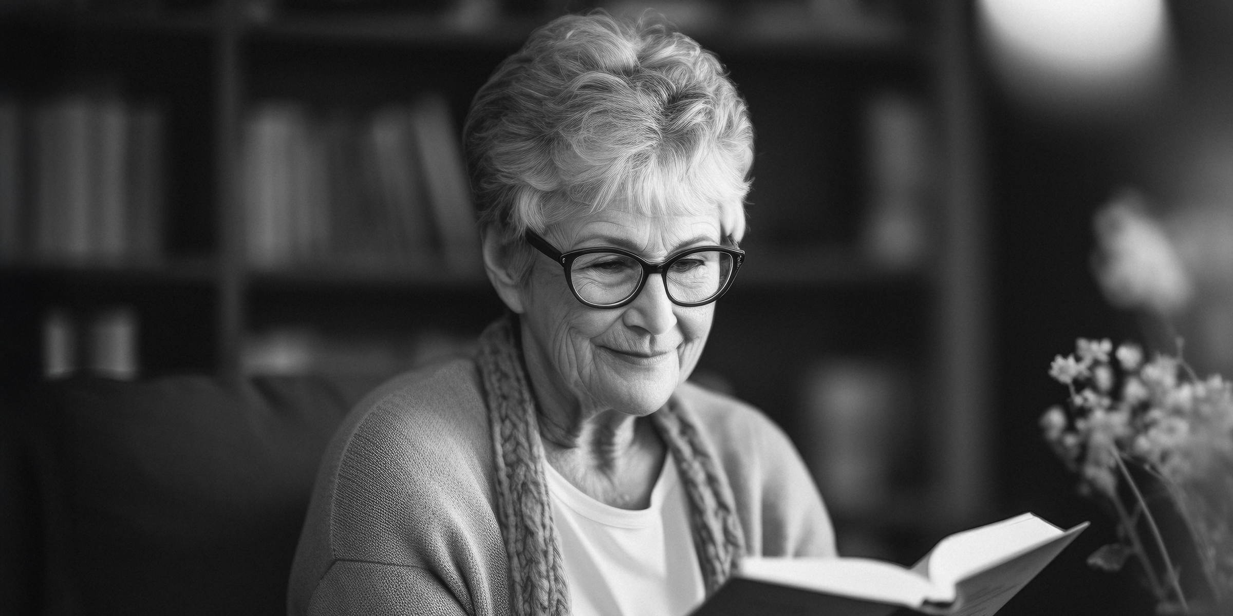 Eine alte Frau liest ein Buch | Quelle: Freepik