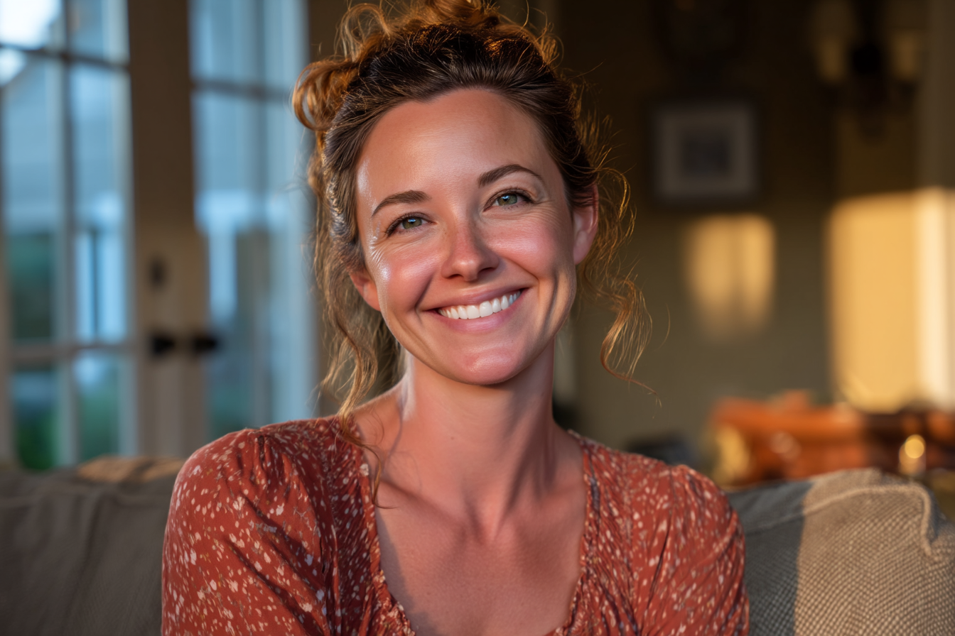 Eine lächelnde Frau | Quelle: Midjourney