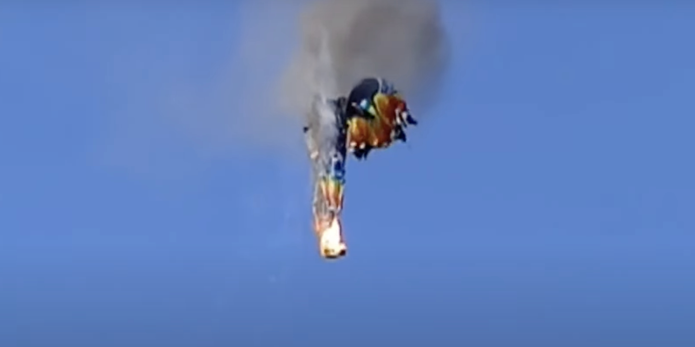 Heißluftballon fängt Feuer | Quelle: YouTube/@TODAY