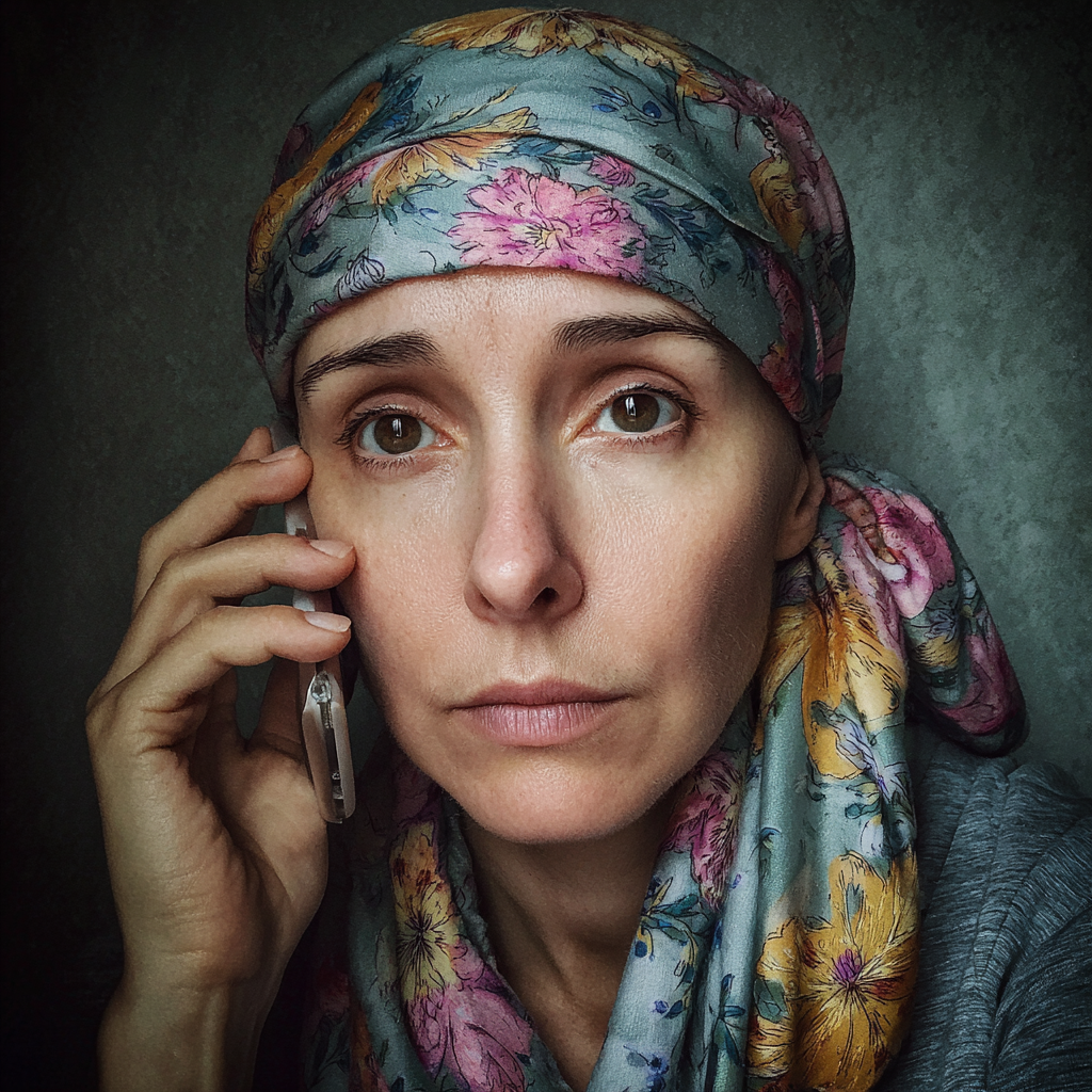 Eine Frau am Telefon | Quelle: Midjourney