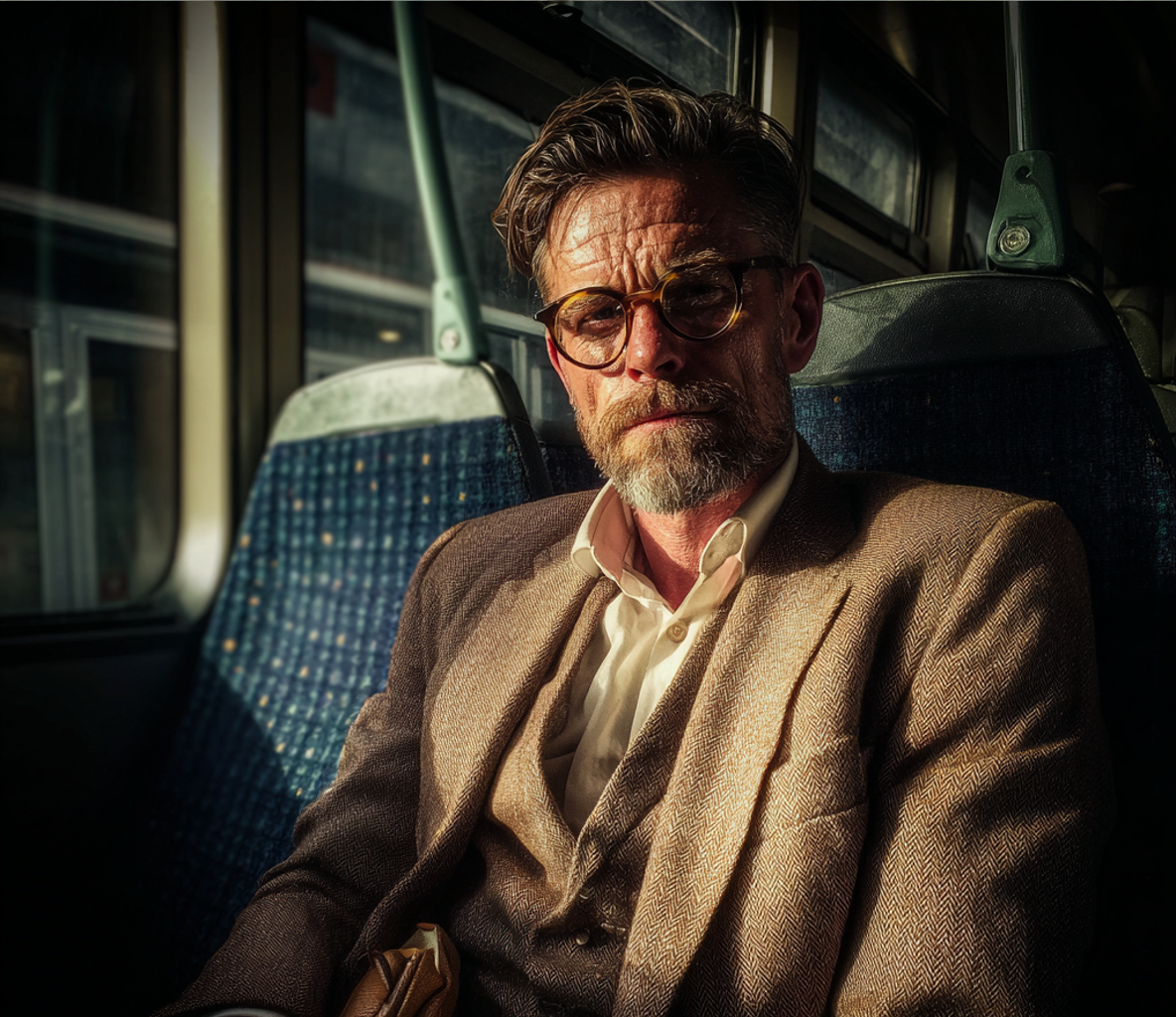 Ein Mann in einem braunen Anzug | Quelle: Midjourney