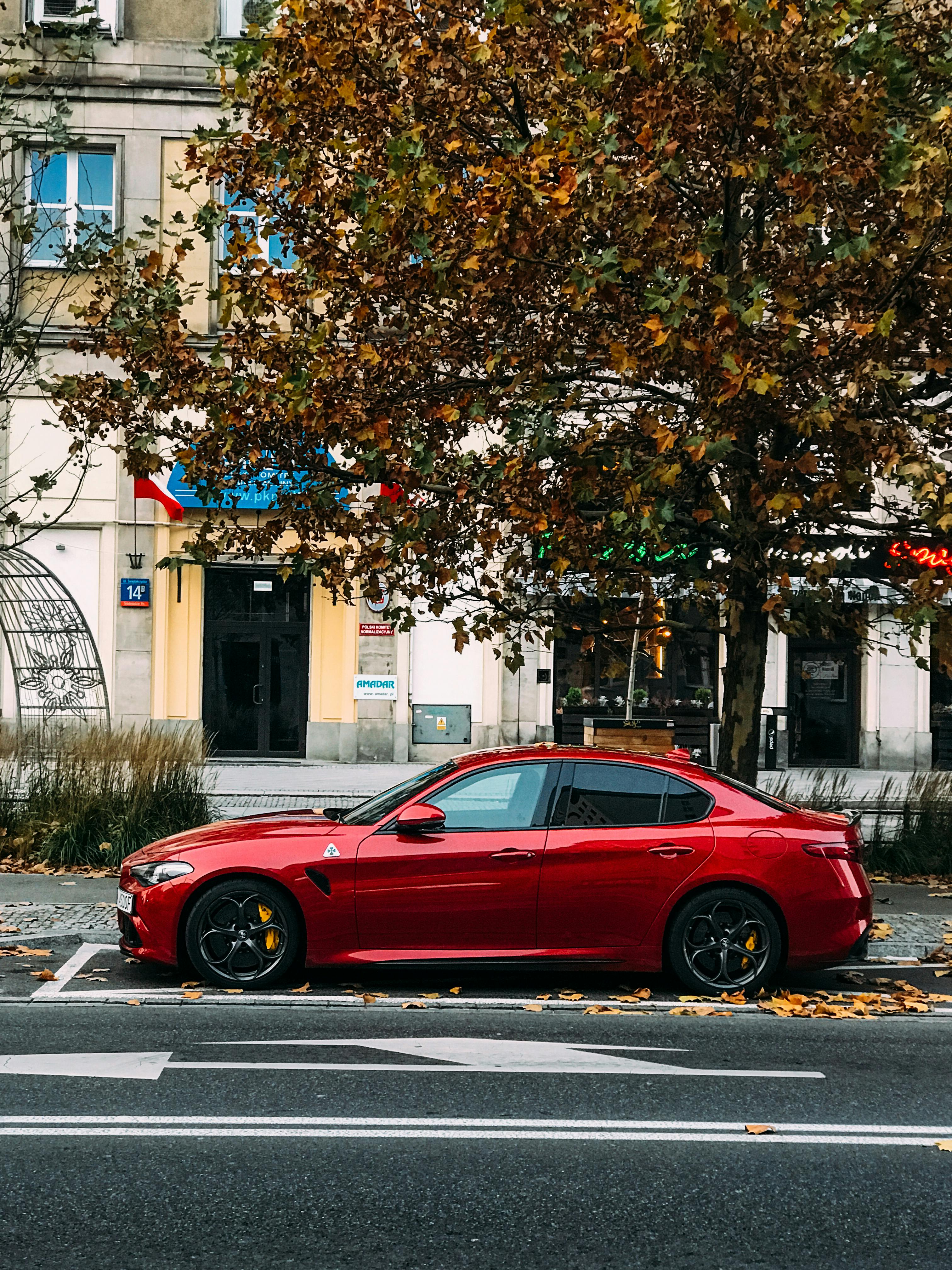 Ein am Straßenrand geparktes Auto | Quelle: Pexels