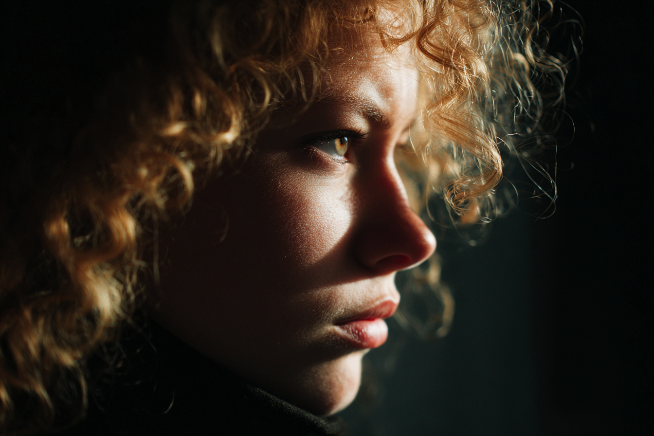 Eine Frau mit grimmigem Gesichtsausdruck | Quelle: Midjourney