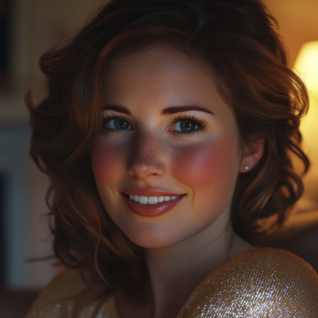 Eine lächelnde Frau | Quelle: Midjourney